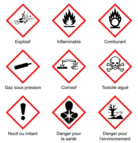 Punaises de lit quels produits éviter ? Illustration : bombes aérosols grand public, recettes de grand-mère inefficaces et petits pictogrammes d’avertissement.